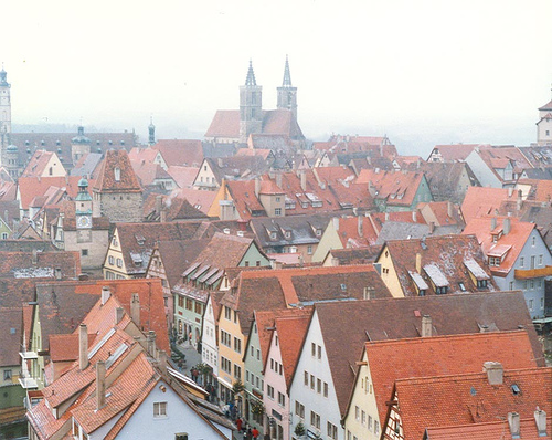 Rothenburg ob der Tauber Aerial View, photo by Jennifer Boyer