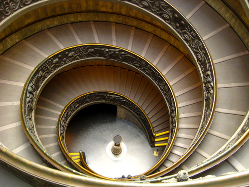 Vatican Museum Spiral Staircase, photo by Brian Jeffery Beggerly