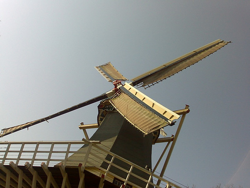 Windmill at Keukenhof, Amsterdam, Netherlands , photo by Esme Vos