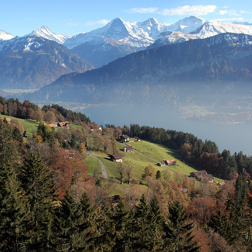 Jungfrau, Monch, Eiger Mountain Peaks, photo by Philippe Teuwen