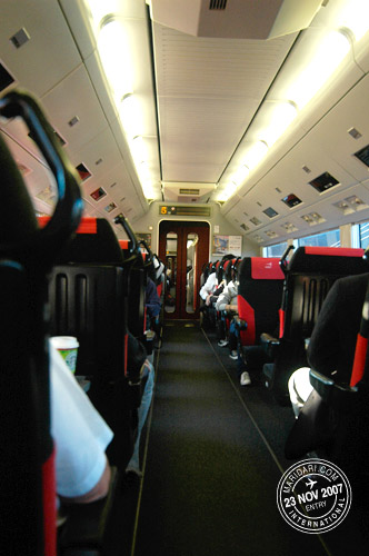 Inside N\'EX Narita Express