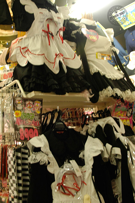 Donki at Akihabara sells French maid costumes