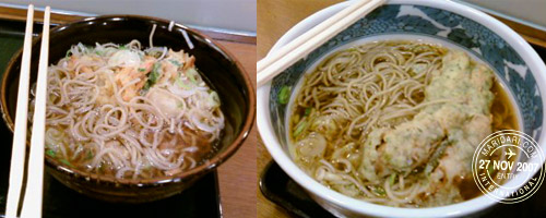 JR Akihabara Station food court Soba noodles