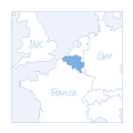 Belgium - location on the map