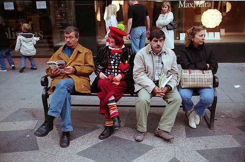 Clowning around in Copenhagen, photo by Chuck Patch