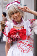 Maid Cafe Cosplayer in Akihabara, Tokyo