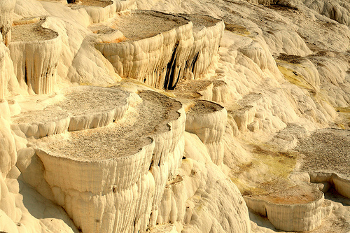 Pamukkale or cotton castle, Hierapolis, Turkey, photo by Frank K.