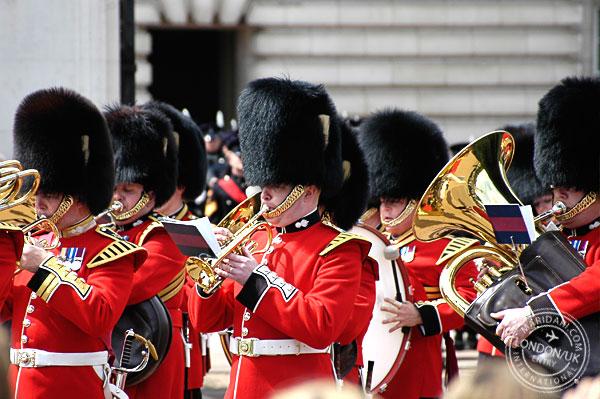 Buckingham Palace Changing of Guard Band, Spring in London