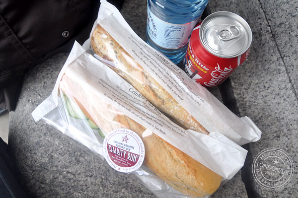 Cheap food in London, Uk - Pret a Manger sandwich shop sandwiches